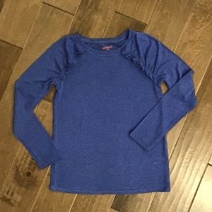 Cat & Jack heather blue long sleeve top